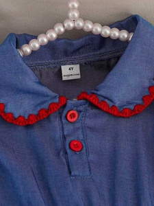 Robe pour fille avec broderie de fraises, style académie, <span class=keywords><strong>tenue</strong></span> d'été - Product Image 3