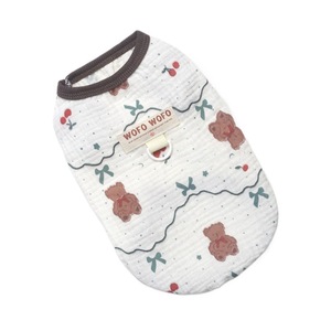 2026 Spring/Summer Dog <b>Clothes</b>, Cotton Gauze Vest, Thin and Breathable Pet Clothing, <b>Cat</b> Apparel, Leashable, Wholesale - Product Image 5