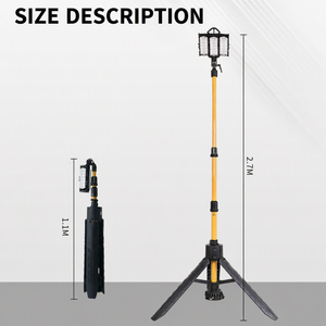 Lámpara de Trabajo Móvil a Prueba de Explosiones, 180W LED, con Trípode, Luz Roja y Azul para Seguridad Industrial - Product Image 4