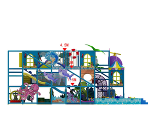 Gran Parque de Diversiones Interior de Lujo con Temática Oceánica, Tobogán de Bolas, Área de Juegos Interior Segura para Niños - Product Image 5