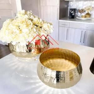 Pots de fleurs dorés de taille personnalisée pour la décoration de la maison, du salon et du balcon de la chambre - Product Image 6