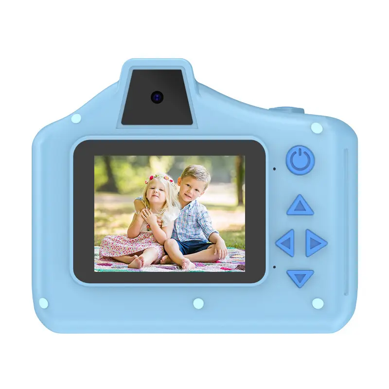 2นิ้วกล้องดิจิตอลสำหรับเด็กพิมพ์ลายได้ทันทีพร้อมหน้าจอ IPS สำหรับเด็กของเล่นกล้องดิจิตอลเลนส์กล้องคู่สำหรับเด็ก