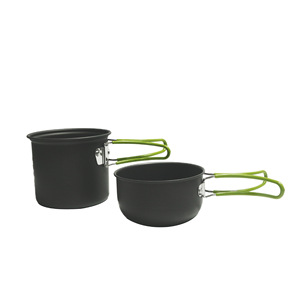 Juego de Utensilios de Cocina para Exteriores, para 1-2 Personas, Ligero, Antiadherente, Olla Portátil para Camping con Vajilla, DS-101 - Product Image 1