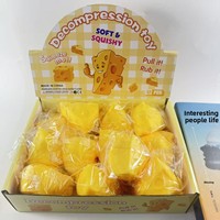 Mainan Pereda Stres Mini Keju Lembut dan Empuk dari Plastik, Unisex untuk Usia 14+ Tahun, Cocok untuk Hadiah dan Souvenir Pesta, Buatan Cina