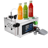GFK-580 Halbautomatische Quantitative Flüssigkeitsabfüllmaschine mit Motor und Digitalanzeige für Bier, Reinwasser, Getränke und Ölflaschen