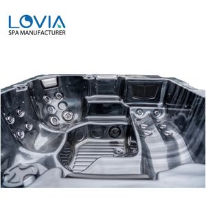 Nueva Llegada de Jacuzzis de Hidromasaje al Aire Libre, Jacuzzi Cuadrado con Hidromasaje Doble - Product Image 3