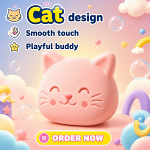ของเล่นบีบลดความเครียดรูปแมว  PU Decompression Malt Sugar <span class=keywords><strong>Kitty</strong></span> Cat  บีบแล้วคืนตัวช้า  ลดแรงกดดัน  ผงทอง 14 ชิ้น สำหรับทุกเพศทุกวัย - Product Image 2