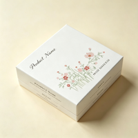 Savon pour le visage personnalisé, blanc poussiéreux, emballage en carton, contour doré, forme ovale, soin de la peau, bain, beauté, emballage mat