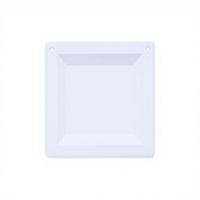 Grille d'aération carrée PATIKIL 250*250mm, grille de retour d'air, diffuseur de paroi latérale/plafond, adaptateur carré-rond pour la maison