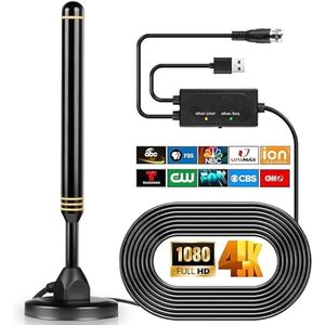 Antena de TV HD Digital de Alta Ganancia, Antena Interior para TV HDTV, Antena DTMB DVB-T con Base Magnética - Product Image 1