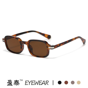 Yingtai Eyewear <b>Square</b> Frame <b>Sunglasses</b> UV400 PC Women's Fashionable Sunshades Black - Product Image 5