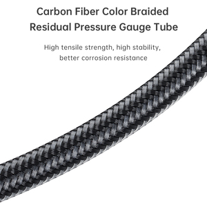 Manguera de Presión para Buceo DIDEEP de Fibra de Carbono Trenzada 7/16-20UNF 360 °   Manómetro de Presión Residual Sumergible Giratorio - Product Image 5