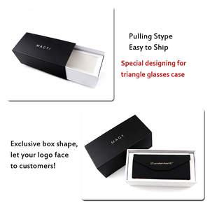 Kính Râm Da Dày Quá Khổ Màu Đen Sang Trọng Kính Mắt Kính Nam Châm Quang Học Cứng Kính Mắt Và Túi Đóng Gói - Product Image 5