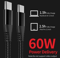 Kabel Usb pengisian daya cepat, kabel Usb tipe-c, pengisian cepat, sudut bengkok 90 derajat, 1m, 3A, 60w, untuk macbook, Nintendo, ipad