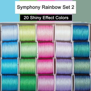 Hecho a mano DIY <span class=keywords><strong>Phantom</strong></span> Strands <span class=keywords><strong>Thread</strong></span> Gift Box 3/6/9 Strands Trenzado Winding Bracelet Efecto brillante Costura Charm - Product Image 3