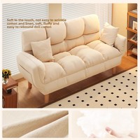 Sofá Cama Reclinable Moderno de 4 Plazas, Plegable y de Pie para Espacios Pequeños