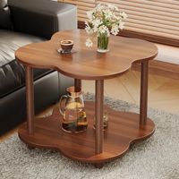 Table d'appoint moderne et durable, petite table mobile, table basse de salon, table de chevet minimaliste avec rangement en bois