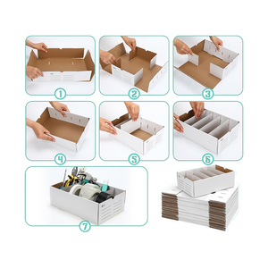 Zy nhà máy nhà sản xuất nóng bán Trắng sóng hiển thị Hộp đồ chơi văn phòng phẩm Bút sách hiển thị Container vận chuyển Hộp lưu trữ - Product Image 3