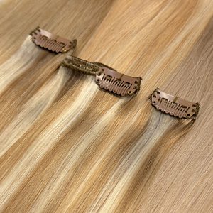 Extensions de cheveux 100% naturels à clipser, cheveux Remy, longueur naturelle, volume, doux et soyeux, vente en gros pour salons - Product Image 1