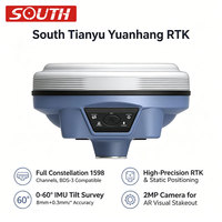 Instrumen Survei GNSS RTK Tianyu Yuanhang Selatan, Penerima GPS Presisi Tinggi, Berperingkat IP68, Suhu Operasi -25~65