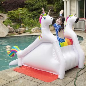 <b>Inflatable</b> Unicorn Rainbow <b>Slide</b> For Pool Summer Garden <b>Water</b> <b>Slide</b> For Teenagers 7-14 Years Old PVC Large <b>Slide</b> Outdoor Play - Product Image 4
