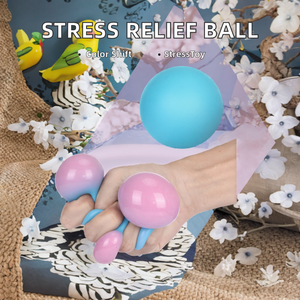 Nouveau produit : Balle anti-stress souple et changeante de couleur, jouet à presser en caoutchouc - Product Image 2