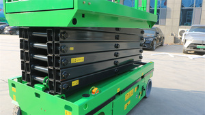 Plataforma Elevadora de Tijera Autopropulsada Eléctrica Hidráulica de 6 m al Mejor <span class=keywords><strong>Precio</strong></span>, Plataforma Elevadora de Tijera con Ruedas para Trabajos Aéreos 	 Plataforma Elevadora de Tijera Eléctrica - Product Image 2
