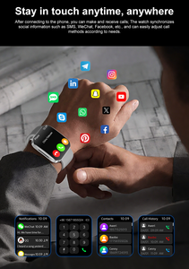 Reloj Inteligente U19 con Pantalla Curva Delgada AMOLED de <span class=keywords><strong>1</strong></span>.85 Pulgadas, Monitoreo de Salud, Sueño, Resistente <span class=keywords><strong>al</strong></span> Agua IP68, Contesta Llamadas, para Hombres, ODM - Product Image 4