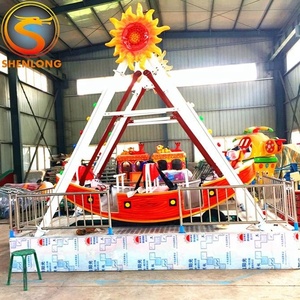 Meilleure Offre : Manège Électrique de Parc d'Attractions, Mini Bateau <span class=keywords><strong>Pirate</strong></span> pour Enfants, Jeu de Balançoire Extérieur - Product Image 5