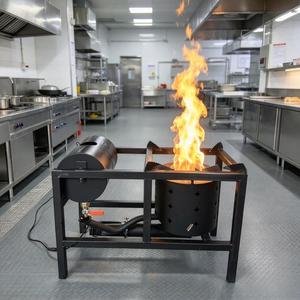 Cuisinière à huile usagée avec support <span class=keywords><strong>wok</strong></span> de 70 cm et sortie de flamme de 10 cm pour les opérations de cuisson en restaurant, usine et cantine - Product Image 5
