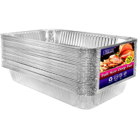 Grand récipient alimentaire jetable en aluminium de 4700 ml, qualité alimentaire, pour cuisson et rôtissage, idéal pour la restauration et les restaurants