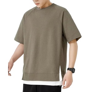 T-shirt Homme Oversize Boxy Fit Personnalisé avec Logo de Haute Qualité 100% Coton Épaules Tombantes Sport Streetwear T-shirt Uni - Product Image 6