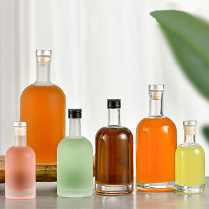 100 मिलीलीटर 200 मिली 375 एमएल 500 मिली 700 मिली 750 मिली 1000ml शराब के साथ राउंड वाइन शराब की बोतल - Product Image 5