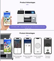 La Impresora UV XP600 con Cabezal de Impresión de IA de Desarrollo Propio Más Pequeña, Escanea Códigos QR, Impresora UV de Cama Plana para Fundas de Móviles DIY en Botellas