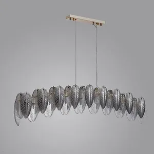 Lampes de plafond à motif <span class=keywords><strong>plume</strong></span>, décoration intérieure, lustre, luminaires suspendus pour salle à manger, éclairage intérieur - Product Image 4