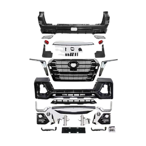 Kit de carrocería para Toyota <span class=keywords><strong>Land</strong></span> <span class=keywords><strong>cruiser</strong></span> 200 2016-2020, mejora al estilo del navegador, incluye parachoques delantero y trasero con rejilla, superventas - Product Image 1