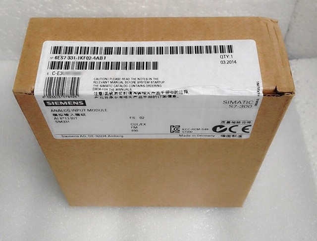 6ES7 331-1KF02-4AB1 NEW 6ES7331-1KF02-4AB1 S7-300 Analog Input Module