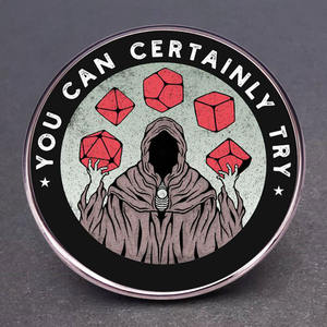 Wowei Dungeons and Dragons <span class=keywords><strong>Lord</strong></span> Broche Puedes probar Juego de dados Pin Insignia Metal Aleación Insignia Accesorios - Product Image 1