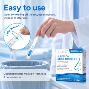 Ampollas de <span class=keywords><strong>Agua</strong></span> Salada del Mar Muerto SEFUDUN Pure Flow 5ml - Viales Estériles Sin Medicamentos ni Conservantes para Cuidado <span class=keywords><strong>Nasal</strong></span>, de la Piel y de Perforaciones - Product Image 6