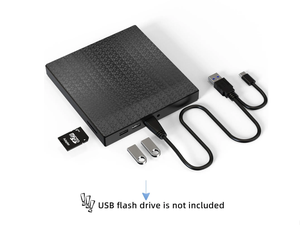 Unidad óptica externa USB3.0 tipo C <span class=keywords><strong>DVD</strong></span> CD Burner Drive Writer Plug and Play con lector de tarjetas TF SD para Macbook Laptop Desktop - Product Image 2