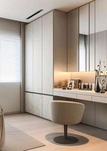 Modern Bedroom Furniture Nordic Simple Room Luxury Storable Clothes Solid <b>Wood</b> Sliding <b>Wardrobe</b> - Product Image 2