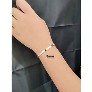 Xinfly Women's Luxury 18K Solid Gold <b>Bangle</b> <b>Bracelet</b> Fine Jewelry Wholesale 3mm 4mm 5mm Design Fashionable Au750 for Gifts - Product Image 5