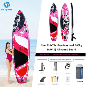 Planche à pagaie <span class=keywords><strong>gonflable</strong></span> en PVC HY Sports modèle EE67 avec <span class=keywords><strong>3</strong></span> ailerons, 13,8 kg, pompe à pagaie pour les eaux offshore - Product Image 6