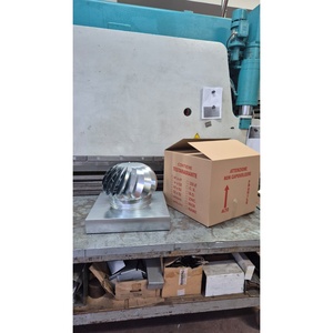 Campana de Chimenea Rectangular Impulsada por el Viento, Ventilador de Techo Industrial de Acero Galvanizado, Uso Exterior Independiente, para Gases de Combustión y Aire - Product Image 5