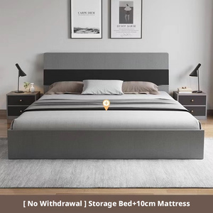 <span class=keywords><strong>Letto</strong></span> Moderno in Legno con Cassetti Contenitori Convertibili, Adatto per Adulti in Hotel o Abitazioni Private - Product Image 2