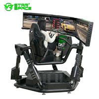 Simulador de Carreras de 6 Ejes con Pantalla Triple para Interiores, Máquina de Arcade para Centros de Juego