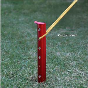 Estacas para tienda de campañ<span class=keywords><strong>a</strong></span> Aleación de aluminio Clavijas para tienda <span class=keywords><strong>a</strong></span> prueba de viento Ligeras en forma de U Estacas para acampar Senderismo - Product Image 2