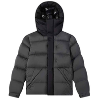 Haute qualité personnalisé blanc canard doudoune pour hommes nouveau Design extérieur col montant fermeture à glissière toile tissu pour l'hiver