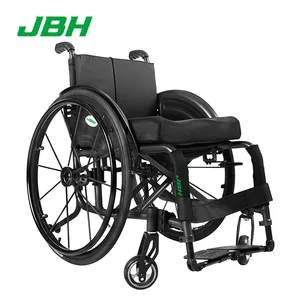 Suministros para el cuidado de la salud Silla de ruedas desmontable Sillas de ruedas manuales ligeras plegables 12 Aleación de aluminio CE ISO13485 100kg JBH SO02