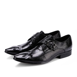 Chaussures de soirée pour homme en cuir véritable, style élégant et tendance, pour mariage et cérémonies. - Product Image 4